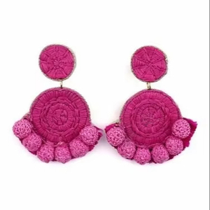 Boucles d'oreilles pendantes vintage élégantes et classiques, style mode, avec broderie perlée, grande cloche, magnifique embellissement, bijoux de fête - Product Image 1