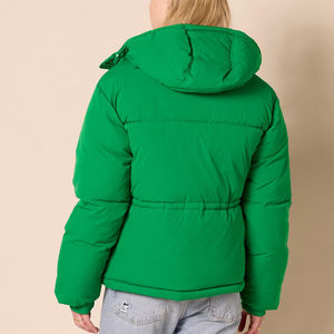 Chaqueta Acolchada de Punto con Cierre de Cremallera Resistente al Viento para Mujer, Chaqueta Acolchada Ligera para Invierno, Ropa de Abrigo para Exteriores - Product Image 2