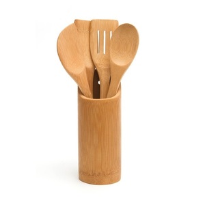 Porte-ustensiles de cuisine en acier inoxydable et en bois de qualité supérieure Organisateur au design élégant Salle à manger efficace Espaces de cuisine Prix avantageux - Product Image 3
