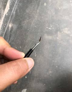 Pince à épiler en acier inoxydable de marque privée Logo personnalisé Fournitures d'extension de cils Applicateur de pointe de volume Utilisation de cils en gros - Product Image 6