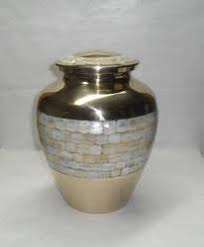 Samovar indio exporta urna en forma de corazón suministros funerarios - Product Image 5