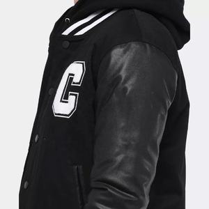 2025 Veste Letterman oversize de haute qualité pour homme OEM hommes usine en gros hiver Bomber vestes - Product Image 2