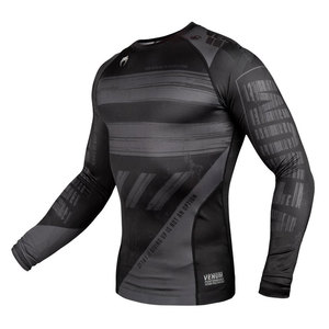 MMA Training BJJ Rash Guards Chemise De Compression Sublimée Entièrement Personnalisée Respirante Anti-UV Fit pour Jiu Jitsu Kimono De Jiu Jitsu - Product Image 3