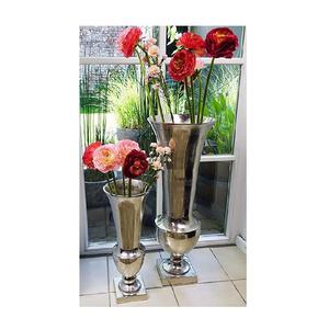Metal Aluminum Flower <b>Vase</b> for Floor Indoor Functions & Outdoor Wedding Decorative Modern Flower <b>Vase</b> for Entryway - Product Image 2