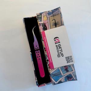 แหนบดัดขนตา GETUP BROSONS IMPEX สแตนเลสสตีล ปลายเรียบเคลือบสีสองชั้น รูปทรงโค้งแบบดาว - Product Image 6