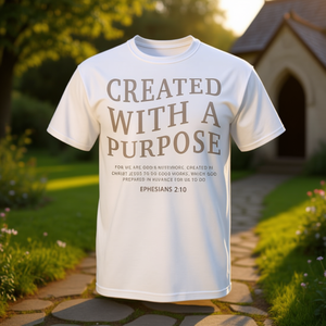 T-shirt cristiana con versetto biblico e messaggio 'Jesus on Back' per promozioni - Product Image 3