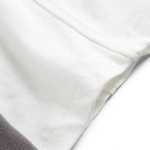 T-shirt personnalisé en patchwork de coton 100% pour hommes 300 gsm Haut vierge oversize épais col rond manches courtes Style décontracté solide - Product Image 4