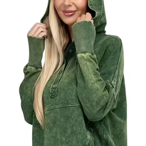 Wholesale Essentials Hoodie 420gsm Heavy <b>Weight</b> <b>Blank</b> Pullover Hoodies Custom Logo Vintage Acid Washed Hoodie Streetwear - Product Image 2