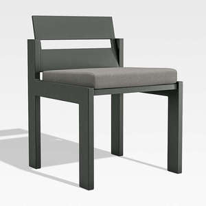 Walker 96-144 <b>Outdoor</b> <b>Dining</b> <b>Table</b> Set <b>Extendable</b> Contemporary Metal Durable Canvas Charcoal for Sunbrella Cushions for - Product Image 6