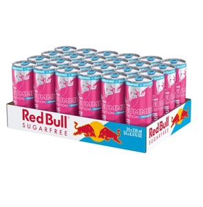 Bebida Energética Red Bull Premium Sin Azúcar Edición Verano Melocotón Blanco 250ml Paquete al por Mayor para Negocios y Reventa - Product Image 1