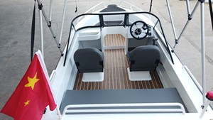 <span class=keywords><strong>Bateau</strong></span> de pêche professionnel en aluminium soudé de 4,8 m (15,7 pi) de qualité marine, coque en V profond, yacht sportif pour la mer côtière et les eaux peu profondes - Product Image 4