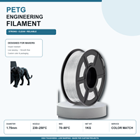 Filament en plastique PETG de qualité supérieure, fourni par une usine fiable, pour une impression stable à haute vitesse et une qualité constante de lot à lot.