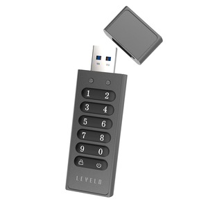 Levelo lockvault kỹ thuật số 128GB Kim Loại <span class=keywords><strong>USB</strong></span> <span class=keywords><strong>Flash</strong></span> <span class=keywords><strong>Drive</strong></span> 128-bit mã hóa cho chương trình khuyến mãi - Product Image 6