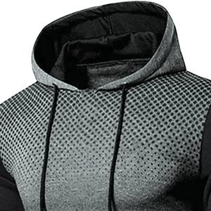 ชุดวอร์มสองชิ้นสไตล์มีฮู้ดสำหรับผู้ชายชุดเทรนนิ่ง/ฟิตเนสไซส์พิเศษออกแบบโลโก้ได้อย่างสะดวกสบาย - Product Image 6