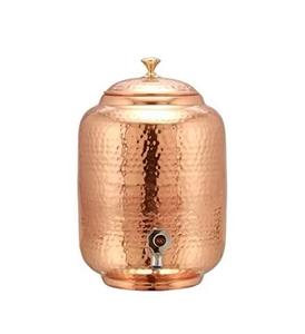 Distributeur d'eau en cuivre de haute qualité, étanche, avec couvercle robuste et robinet en acier pour une eau fraîche et fraîcheur durable - Product Image 4