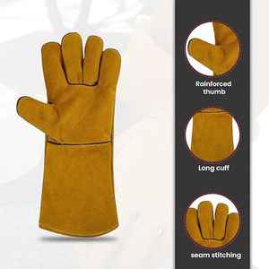 Gants de travail en cuir de chèvre en gros, gants de sécurité polyvalents, durables, protecteurs, confortables et résistants - Product Image 1