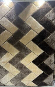 ชุดพรมปูพื้นลายพรมผ้าโพลีเอสเตอร์ความร้อนแบบนุ่มพรมปูพื้นสำหรับประตูห้องนอนสิ่งทอในบ้าน - Product Image 3