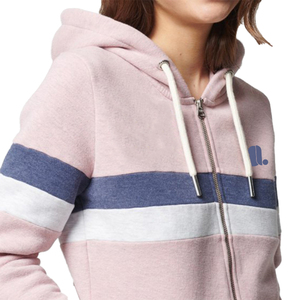 Sudadera con capucha de bloque de Color para mujer, servicio OEM y ODM de diseño propio, novedad de 2024, sudaderas con cremallera a la venta - Product Image 5