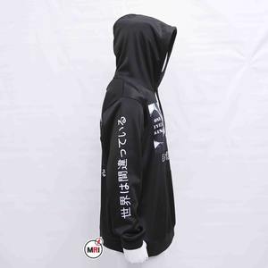 Nueva moda hecha a medida Streetstyle Heavyweight Hoodie Serigrafía Logotipo delantero trasero Estilo de manga larga Bolsillos grandes Sudadera con capucha - Product Image 3