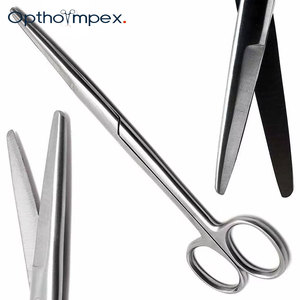 Tijeras Veterinarias de Precisión, Instrumentos Quirúrgicos de Acero Inoxidable, Hojas Curvas y Rectas Ajustables, Duraderas, Certificadas por la CE, para Animales - Product Image 4