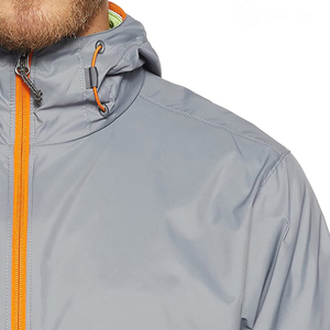 Veste coupe-vent en toile pour homme sur mesure en gros, imperméable, légère, respirante, logo frontal, vente chaude automne 2026windbreak - Product Image 3