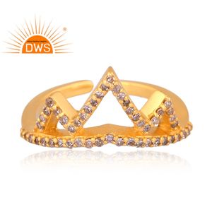 Anillo de diseño de corona de diamante Natural de plata de ley más vendido, Joyería de diamantes para mujer, regalo para ella - Product Image 3