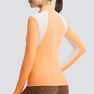 Chemises OEM pour femmes, vente chaude, logo personnalisé, tricotées, unies, à manches courtes, respirantes, pour l'équitation, à prix raisonnable - Product Image 2