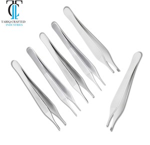 Adson Tissue Forceps 1x2 <b>Teeth</b> German Stainless Steel Surgical Thumb Forceps Reusable Medical Tissue Dissecting Instrument - Product Image 1