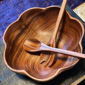 Tazón de Madera Natural para Jardín, Desechable, Ecológico, Hecho a Mano, Apto para Lavavajillas, Tazón para Servir Alimentos con Acabado Liso, para Ensaladas, Sopas, Arroz - Product Image 6