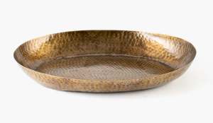 Ensemble de plateaux de service en métal aluminium fini or rose brillant Fabricant Nouveau design Plateau de service en métal fait main avec poignée - Product Image 6