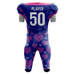 Uniforme de football américain en polyester, vêtements de sport confortables, uniforme de football américain pour hommes - Product Image 3
