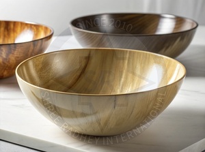 Cuenco de cuerno de búfalo natural hecho a mano, accesorio de comedor de lujo ecológico en embalaje de cartón - Product Image 2
