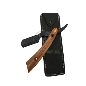 มีดโกนหนวดช่างตัดผมสแตนเลสมีด้ามจับที่สะดวกสบายสำหรับมีดโกนหนวดตรงแบบแมนนวล - Product Image 1