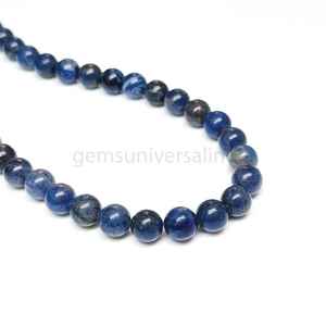 Handmade 8mm <b>Sodalite</b> Beaded Crystal Choker <b>Necklace</b> Natural <b>Sodalite</b> Stone Jewelry Unique Crafts Design - Product Image 4