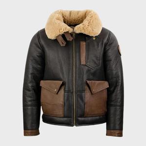Chaqueta con cremallera para hombre con logotipo personalizado de diferentes estilos Diseño profesional según la demanda personalizada Chaqueta de cuero para hombre - Product Image 1