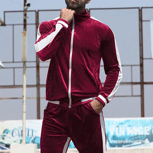 Vêtements de sport personnalisés, polo, ensemble de survêtements à blocs de couleurs, vêtements de rue pour hommes, slim Fit, pas cher, haute qualité, jogging, extérieur, coton - Product Image 4