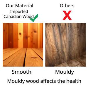 Sauna de Vapor Seco para Varias Personas, Diseño de Barril Resistente a la Lluvia para Casa o Villa, con Infrarrojos Lejanos para Uso Doméstico - Product Image 3