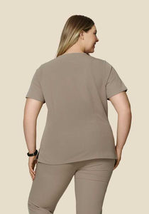 Uniformes Médicos Unisex, Uniformes de Enfermería, Uniformes Médicos de Punto de Algodón y Poliéster Elásticos y Transpirables, Estilo Bata de Laboratorio - Product Image 2