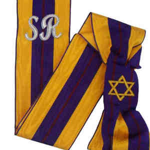 Faja Masónica del Rito Escocés, Faja de Uniforme Ceremonial Bordada a Mano Personalizada - Product Image 5