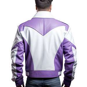 Veste en cuir véritable et toile imperméable pour homme, logo personnalisé, OEM ODM, vente en gros, fabriqué au Pakistan, 2025 - Product Image 6