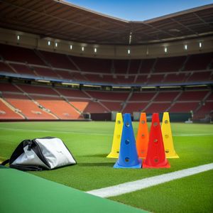 กรวยฝึกซ้อมกีฬา PVC คุณภาพสูง ขายส่ง สำหรับใช้ในร่ม/กลางแจ้ง ฟุตบอล บาสเกตบอล พร้อมการรับประกันคุณภาพ - Product Image 4