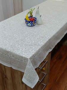 Nappe 100% Coton Véritable Imprimée à la Main Motif Jaal Doré Faite à la Main Lavable Absorbante avec Emballage Personnalisé - Product Image 4