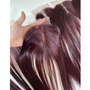 เทปมัดผมแบบมีลูกไม้ระดับสูงสำหรับต่อผมแบบเส้นผมมีผมเรียงตามระดับ HD ผมแท้จากเวียดนาม - Product Image 1