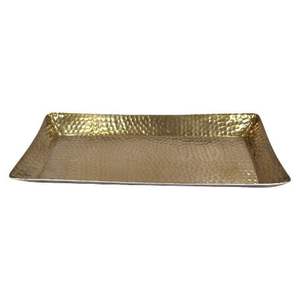 Bandeja para servir comida de mesa de diseño clásico, bandeja creativa de Metal y espejo con forma de rectángulo, bandeja para servir comida de Hotel al por mayor - Product Image 2