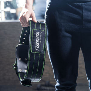 Cinturón de Levantamiento de Pesas Ajustable de Cuero Genuino de Vaca para Hombre y Mujer, Soporte Lumbar para Entrenamiento de Crossfit, Atletas y Powerlifting - Product Image 2