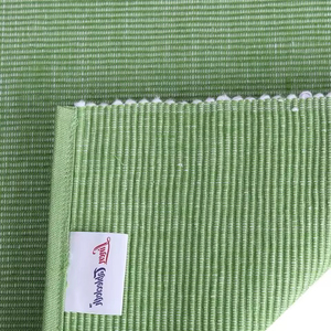 100% coton côtelé Table napperon et coureur de luxe moderne solide carré motif lin napperons pour la maison hôtels mariages - Product Image 1