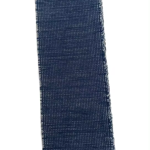 Jeans en coton mélangé fabriqué en Italie ruban élastique sangle en nylon ceinture Style décontracté vêtements à la mode ceinture Denim naturel - Product Image 1