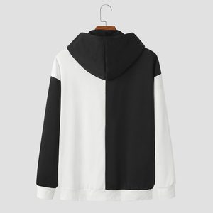 เสื้อฮู้ดดี้ผู้ชายผ้าฝ้าย 100% สไตล์ลำลองทรงโอเวอร์ไซส์แบบมีซับในอุ่นๆ สินค้าขายดีใหม่ปี 2025 รับสั่งทำ - Product Image 2