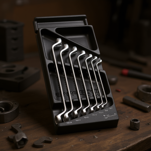 ชุดประแจวงแหวนแบบออฟเซ็ต Facom MOD.55 ชุดเมตริกและนิ้ว พร้อมถาดขึ้นรูปด้วยความร้อน - Product Image 3