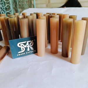 ฮอร์นวัวแท้ขัดมันม้วนแท่งวัวฮอร์นแข็งว่างเปล่าสำหรับเครื่องประดับงานหัตถกรรมมีดเครื่องประดับอุปกรณ์ทำมือและทำด้วยมือ - Product Image 2